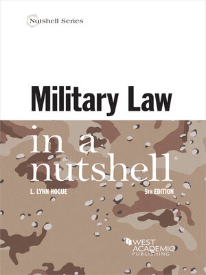 cover image of Military Law in a Nutshell